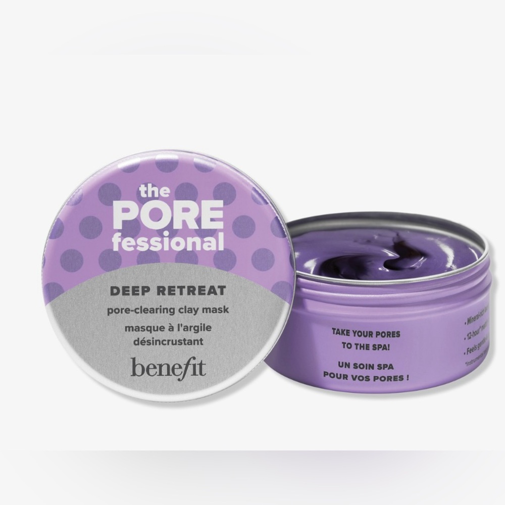 1NEW in box Benefit Deep Retreat pore clearing clay mask. 2.5oz and bonus mini